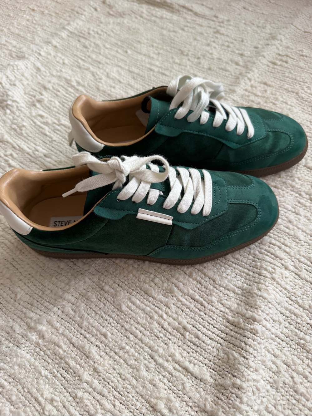 Steve Madden Green Suede Sneakers